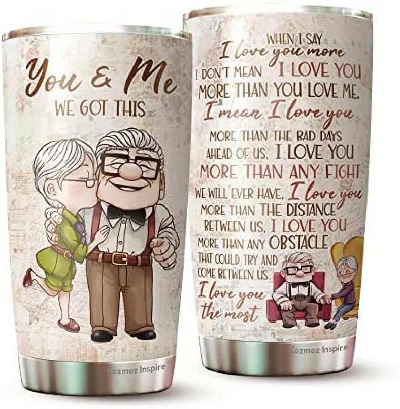 Couple Tumbler – Gift For Wife From Husband – Valentine Tumbler – Couple Gift – Gifts for Anniversary Couple – You and Me We Got This Tumbler – Gifts For Her – Gifts For Wife – Tumbler 20oz