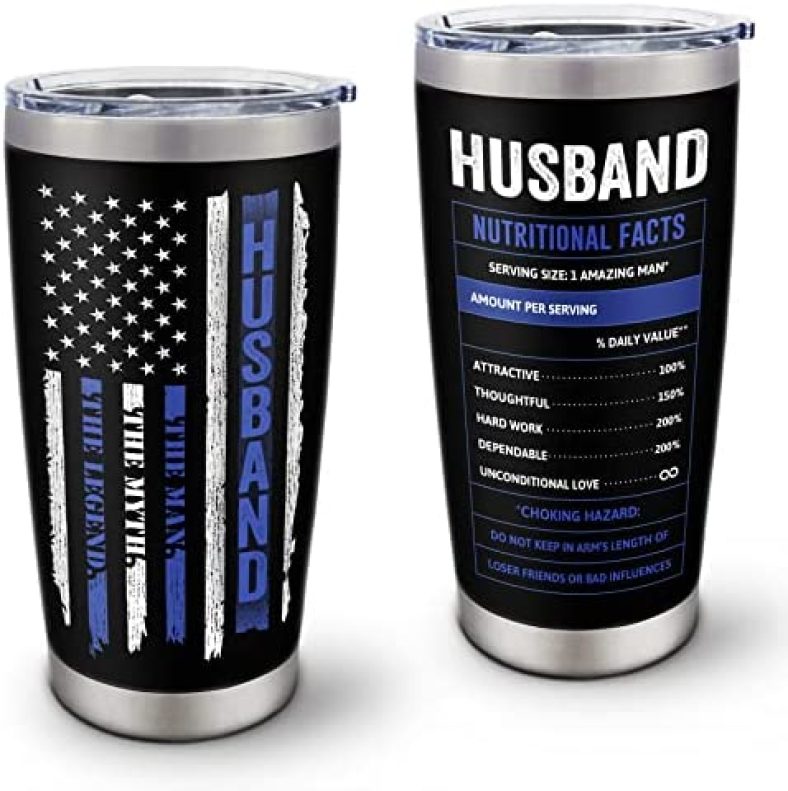 Gifts for Husband/Men/Him,Husband Birthday Gift,Anniversary Wedding Gift for Him Coffee Tumbler 20oz 1PC,Husband Gift From Wife,Best Gift Idea For Husband,Gifts For Husband Birthday Unique