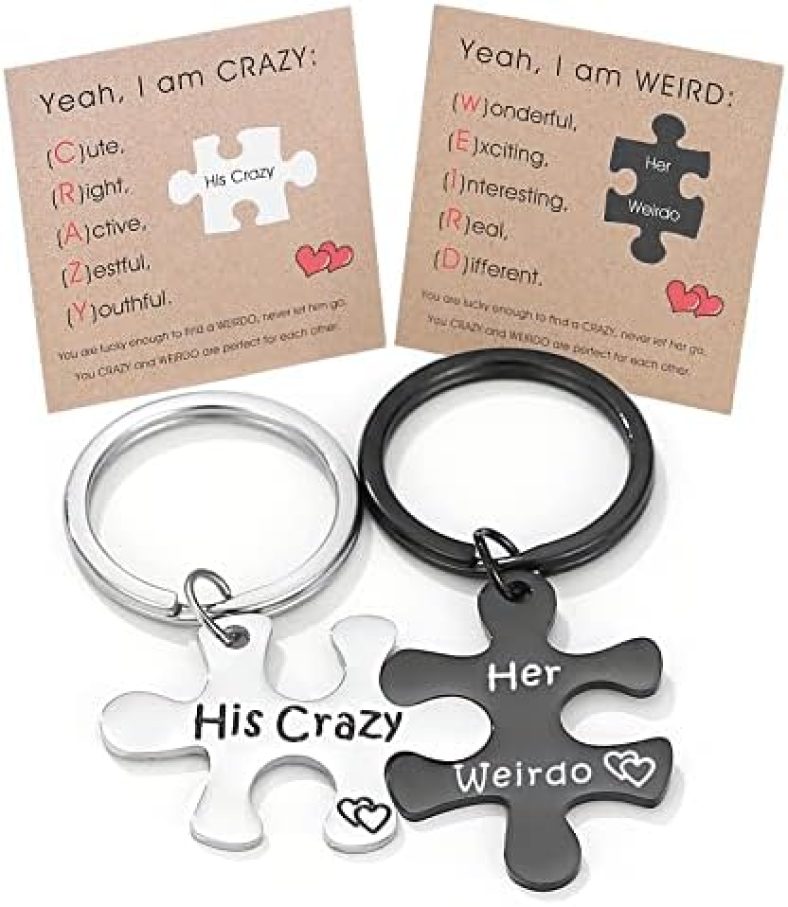 Graduation Gifts for Him Her Anniversary Couples Gifts for Boyfriend Girlfriend Teenage Men Matching Keychains Mothers Day Husband Wife Fathers Birthday Christmas Stocking Stuffers Valentines Easter