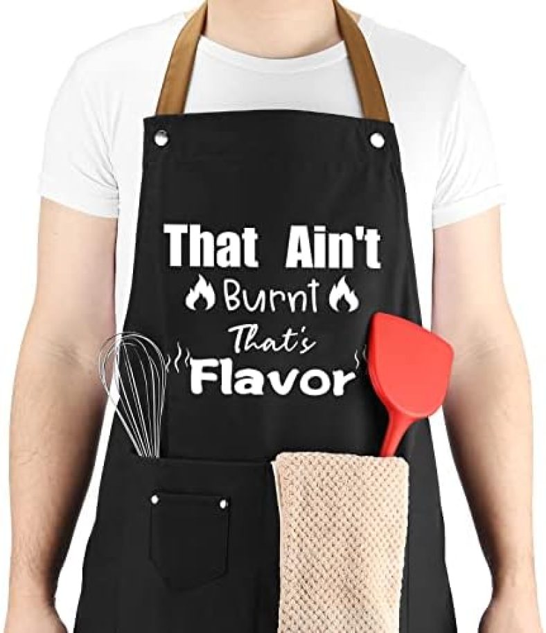 VIISPIRIT Aprons for Men, Dad Gifts, Husband Gifts, Kitchen Aprons for Men, Gifts For Men Women – Father’s Day Gifts, Birthday Gifts for Dad, Mom, Husband, Boyfriend, Him, Her, Valentine’s Day Gift