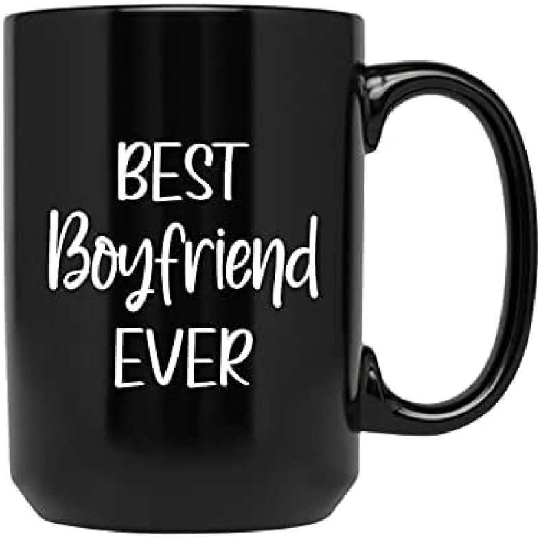 SeeCrab Boyfriend Coffee Cups | Best Boyfriend Ever Mug Ceramic | Coffee Mug For Boyfriend | Best Gift Idea For Valentine’s Day, Anniversary For Boyfriend | Customize 11oz Or 15oz Black Tea Mug Cup