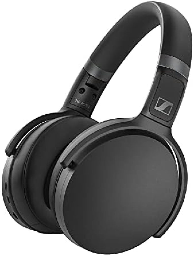 Sennheiser Consumer Audio HD 450BT Bluetooth 5.0 Wireless Headphone with Active Noise Cancellation – 30-Hour Battery Life, USB-C Fast Charging, Virtual Assistant Button, Foldable – Black