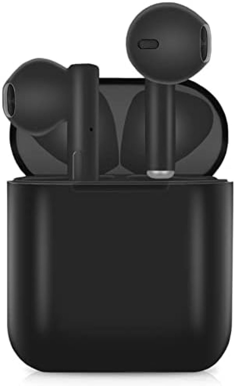 Wireless Earbuds Bluetooth Headphones IPX7 Waterproof Bluetooth Earbuds 30H Playtime Headset with Charging Case Wireless Bluetooth Earphones with Mic for iPhone/Samsung/Android (Black)