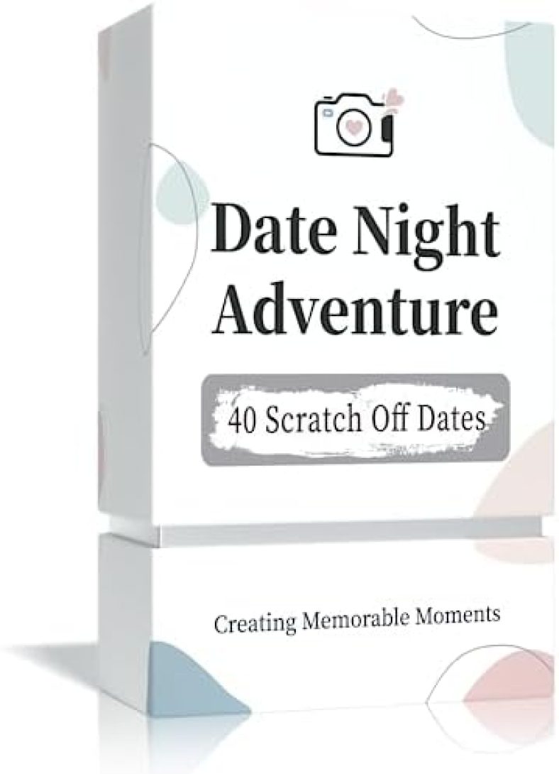 40 Date Ideas Card Games for Couples Date Night – Unique Date Deck Scratch Off Cards, Great as Couples Gifts for Boyfriend – Romantic Newlywed, Anniversary and Wedding Gift for Him, Husband or Wife