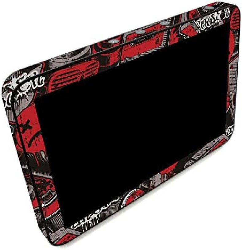 MightySkins Skin Compatible with Amazon Echo Show 8 (Gen 2) – Red Hip Hop | Protective, Durable, and Unique Vinyl Decal wrap Cover | Easy to Apply | Made in The USA