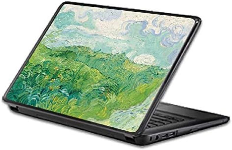 Universal Fit MightySkins Skin Compatible with Any 15″ Screen Laptop – Green Wheat Fields | Protective, Durable, and Unique Vinyl Decal wrap Cover | Easy to Apply, Remove | Made in The USA