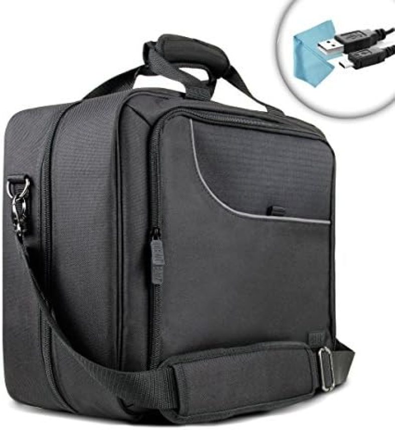 USA Gear Laptop Travel Case with Carrying Strap, Padded Scratch-Resistant Lining & Adjustable Accessory Compartments – Compatible with Acer Swift 3 & More!