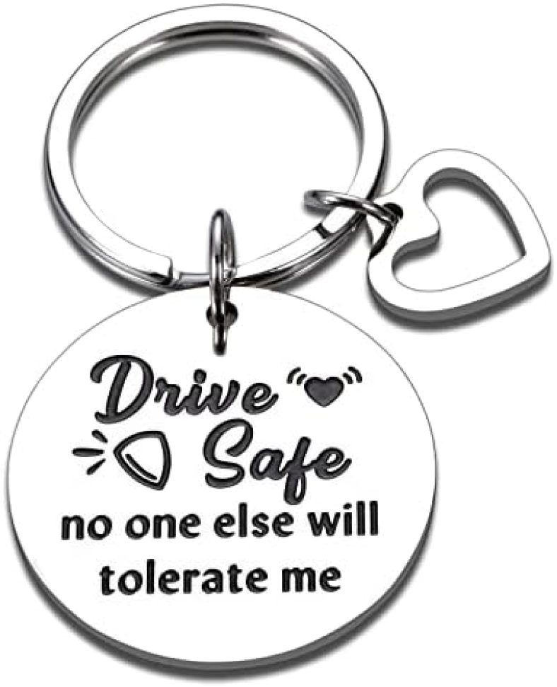 Anniversary Wedding Gifts for Husband Boyfriend Wife Drive Safe Keychain for Boyfriend Husband Christmas Valentines Gifts for Him Husband Boyfriend Couple Birthday Gifts New Driver Gifts for Son Men