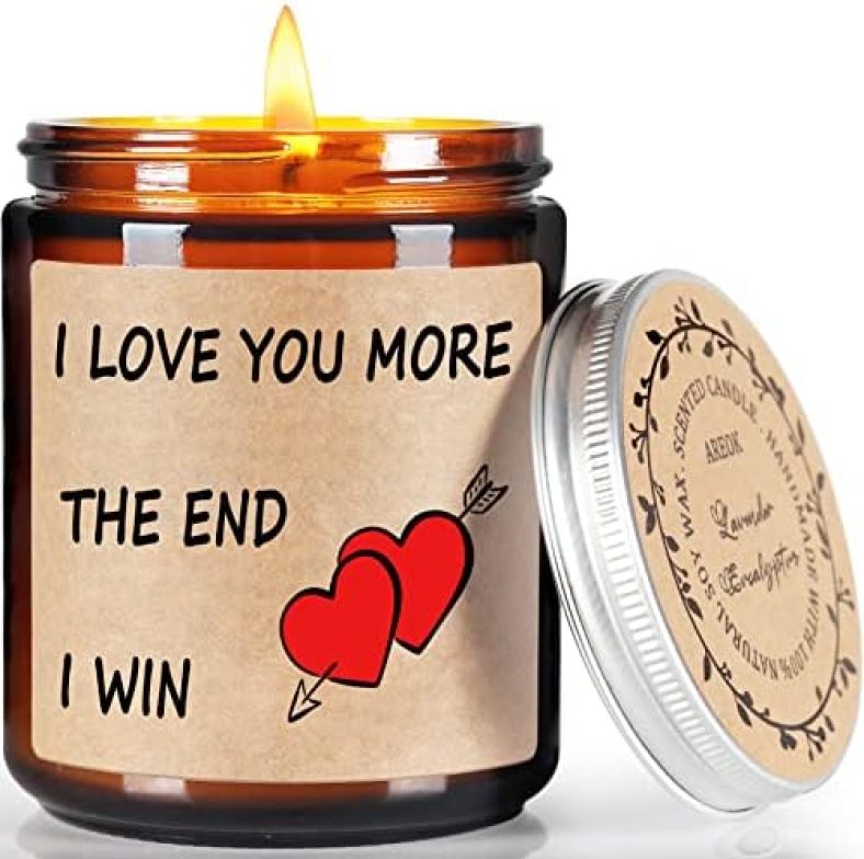 Gifts for Wife Christmas Gifts from Husband, Birthday Gifts for Her Wife – Christmas Romantic Gifts for Her Wife Girlfriend, I Love You Anniversary Ideas Gifts for Her, Lavender Scented Soy Candle