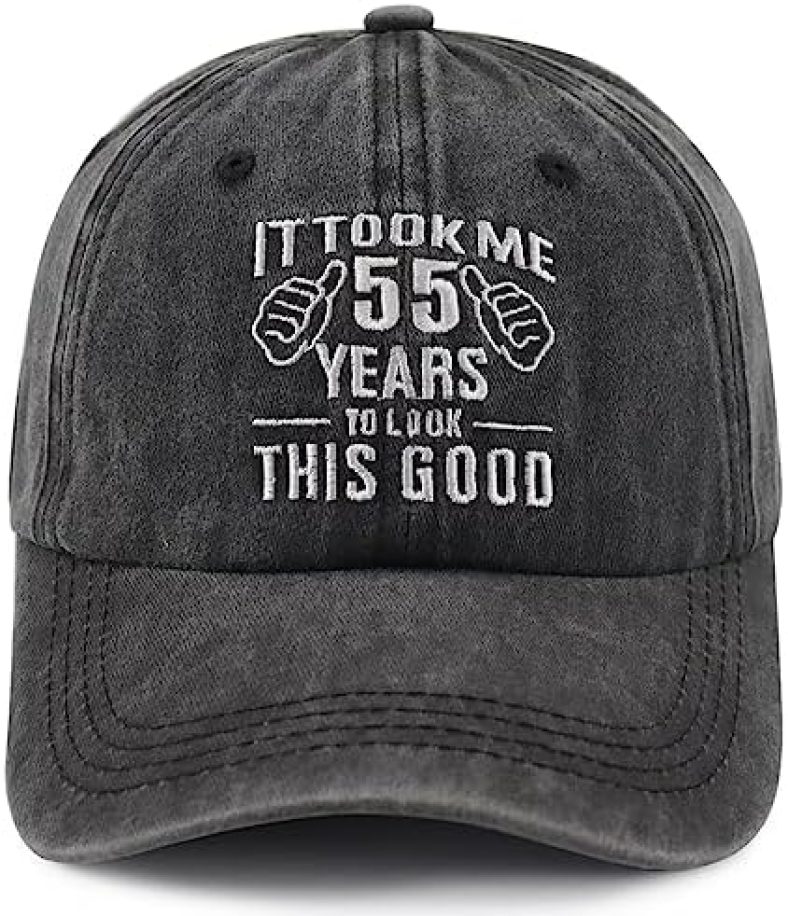 Gomcdlwn Limited Edition 1968 Hat for Men Women, Adjustable Cotton Embroidered 55th Birthday Decorations Baseball Cap