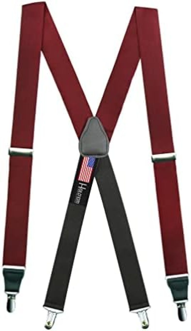 HOLD’EM 100% Silk Suspenders for Men Clip End Dress Tuxedo Suspender Made in USA