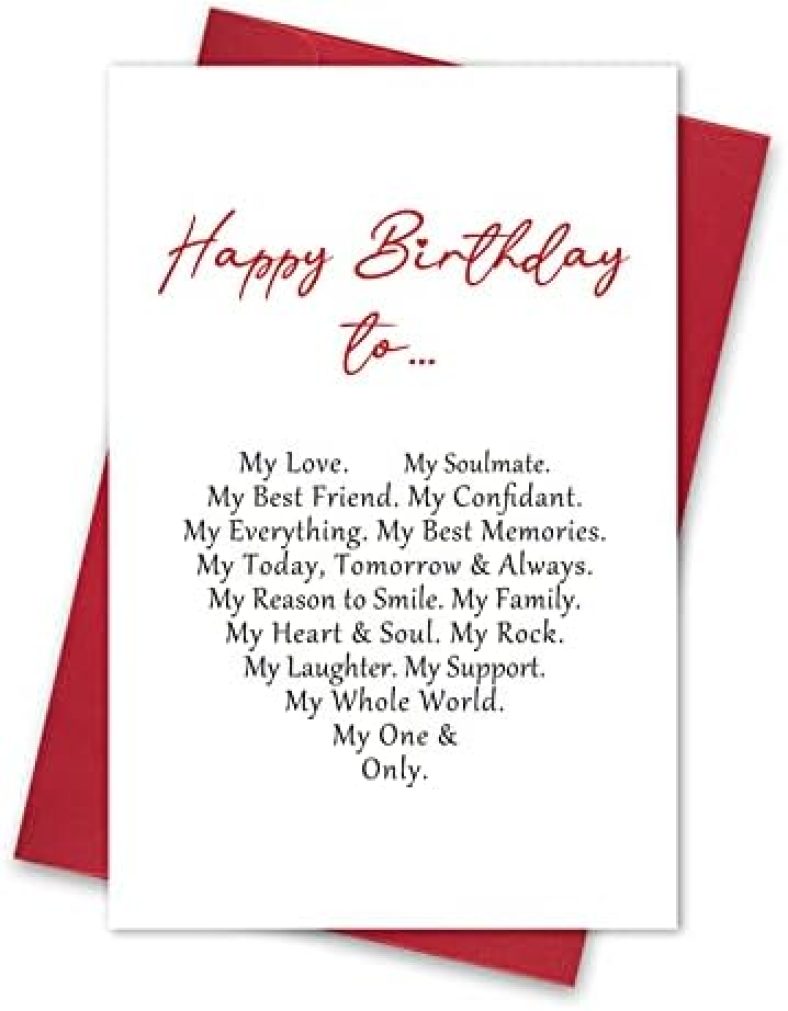 Ulbeelol Birthday Card for Boyfriend, Husband, Him, Funny Husband Card, Love Card