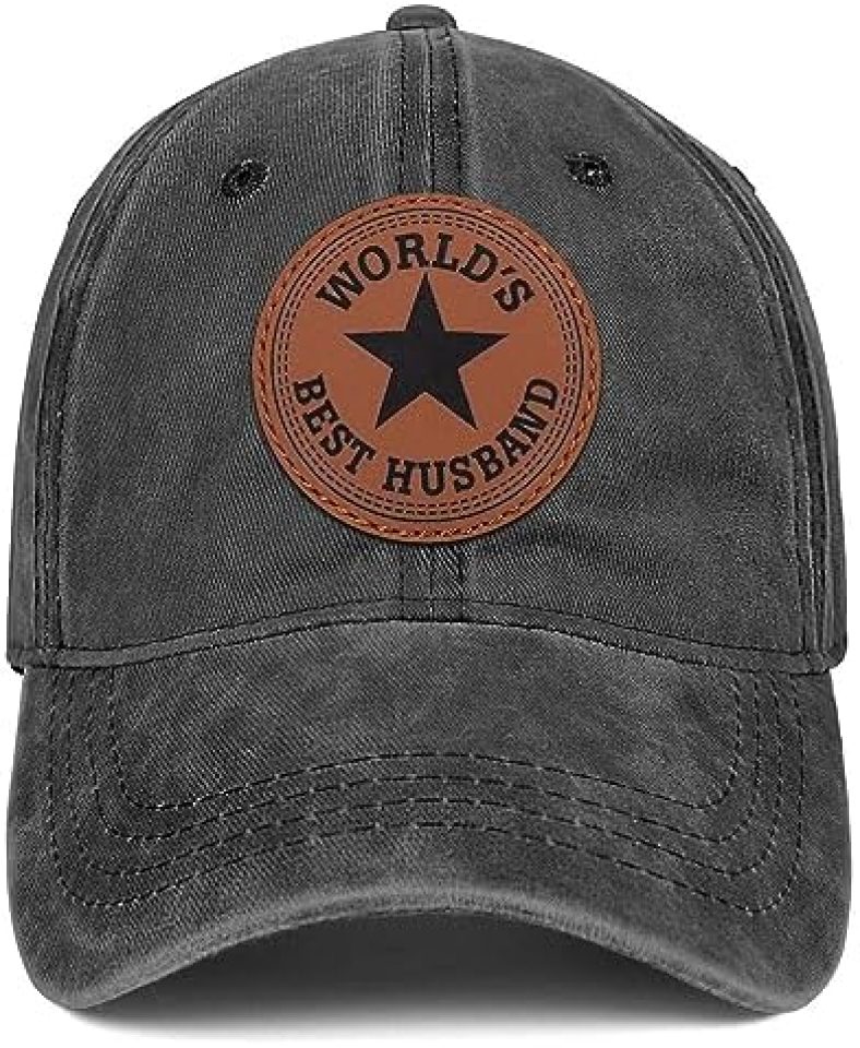 Worlds Best Dad Ever Hat Fathers Day Birthday Gifts for Dad Papa from Daughter Son Black Trucker Hat