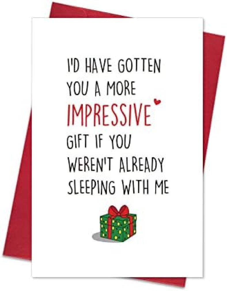 Ogeby Funny Christmas Card with Envelopes, Christmas Gifts for Husband Wife, Naughty Christmas Gifts for Boyfriend Girlfriend, Humor Christmas Gift ideas, Xmas Cards Gifts for Him Her