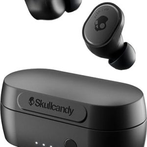 Skullcandy Sesh Evo True Wireless Earbuds – Bluetooth in-Ear Headphones with Charging Plug (True Black)