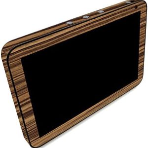 MightySkins Skin Compatible with Amazon Echo Show 8 (Gen 2) – Dark Zebra Wood | Protective, Durable, and Unique Vinyl Decal wrap Cover | Easy to Apply | Made in The USA