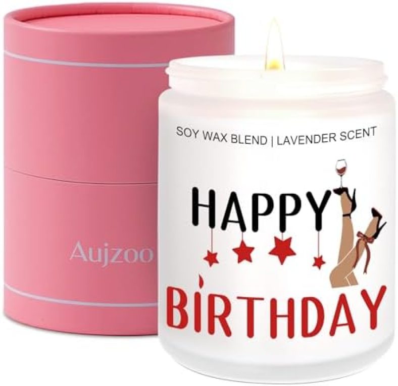 Birthday Gifts for Women Funny Birthday Gifts for Her-Best Bday Gift Ideas for Women Friends Mom Grandma Aunt Dad Neighbor Wife Husband -Lavender Candles(7oz)