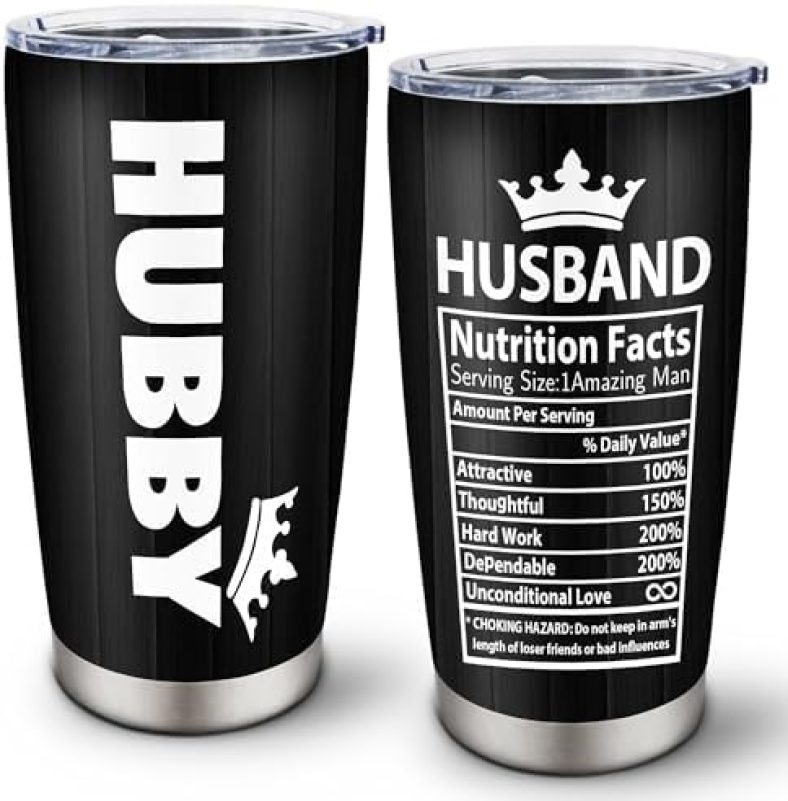 Husband Gifts, Gifts For Husband Tumbler 20oz, Anniversary Romantic Gifts For Men Husband, Husband Birthday Gift Ideas, Christmas Valentines Day Gifts For Him Husband, I Love You Gifts For Him