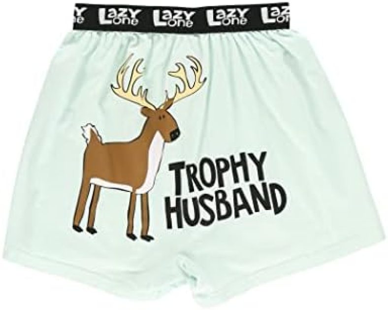 Lazy One Funny Animal Boxers, Humorous Underwear, Novelty Boxer Shorts, Gag Gifts for Men