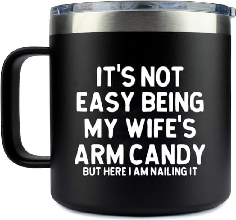 Angie’s Box 14Oz Funny Husband Mug (black1) Funny Husband Mug Black1 Husband Gifts from Wife – Gifts for Husband Unique – Husband Birthday Gift Funny – Best Hubby Gifts