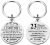 23rd Anniversary Keychain Gifts, Steel Engraved 23 Year Anniversary Decorations, 23 Yr Anniversary for Men Husband Women Wife