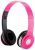 SoundStrike 3.5mm Foldable Headphone Headset for Dj Headphone Mp3 Mp4 Pc Tablet sandisc Music Video and All Other Music Players (Soft Pink)