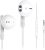 Wired Earbuds with Microphone, Kimwood Wired Earphones in Ear Headphones HiFi Stereo, Powerful Bass and Crystal Clear Audio, Compatible with iPhone, iPad, Android, Computer Most with 3.5mm Jack(Clear)