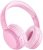 Nabevi Kids Bluetooth Headphones, Wireless Headphones for Kids, 85/93dB Volume Limited, Stereo Sound, AUX 3.5mm Cord, Over-Ear Headphones with Mic, Childrens Headphones for iPad/PC/School/Travel, Pink