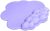 Gaming Mouse Pad Wrist Rest,Ergonomic Cloud Wrist Rest Mousepad with Gel Memory Foam,Non-Slip Rubber Base,Comfortable Mouse Pad for Home Office,Laptop,Mac,Lightweight,Easy Pain Relief (Violet)