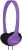 Koss KPH7V Portable On-Ear Headphone with Adjustable Headband – Violet