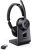 Bluetooth Headset V5.1, Wireless Headset with Noise Canceling Microphone, 40 Hrs Work Time Office Headset with Bluetooth Dongle & Charging Base, AptX HD On-Ear Headphones with Mute Button (Black)