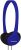 Koss KPH7B Portable On-Ear Headphone with Adjustable Headband – Blue