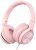 LORELEI S9 Wired Headphones with Microphone for School，On-Ear Kids Headphones for Girls Boys，Folding Lightweight and 3.5mm Audio Jack Headset for Phone, Ipad，Tablet, PC, Chromebook (Pearl Pink)