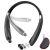 Foldable Bluetooth Headset, Beartwo Lightweight Retractable Bluetooth Headphones for Sports&Exercise, Noise Cancelling Stereo Neckband Wireless Headset (with carry case)