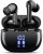 YAQ Wireless Earbuds Bluetooth Headphones, 40H Playtime Stereo IPX5 Waterproof Ear Buds, LED Power Display Cordless in-Ear Earphones with Microphone for iOS Andriod Cell Phone Sports