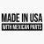 Made In Usa With Mexican Parts Vinyl Decal Wall Laptop Bumper Sticker 5″