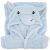 Hudson Baby Unisex Baby Plush Animal Face Robe, Blue Elephant, One Size, 0-9 Months