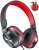 On-Ear Headphones with Microphone, 2022 Newest Foldable Wired Headphones for Adults Kids, Lightweight Portable Stereo Headphones with 1.5M Tangle-Free Cord for School Home, Black in Red (AB078)