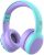 gorsun Bluetooth Kids Headphones with Microphone,Children’s Wireless Headsets with 85dB Volume Limited Hearing Protection,Stereo Over-Ear Headphones for Boys and Girls (Purple)