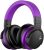 MOVSSOU E7 Active Noise Cancelling Headphones Bluetooth Headphones Wireless Headphones Over Ear with Microphone Deep Bass, Comfortable Protein Earpads, 30 Hours Playtime for Travel/Work, Purple