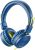 POWMEE M1 Kids Headphones Wired Headphone for Kids,Foldable Adjustable Stereo Tangle-Free,3.5MM Jack Wire Cord On-Ear Headphone for Children (Blue)