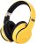 Active Noise Cancelling Over Ear Headphone Bluetooth Wireless Headphones with Microphone Deep Bass Foldable Comfortable Headphones for Online Class, Home Office, PC/Cell Phones/Game Yellow