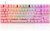 Motospeed Professional Gaming Mechanical Keyboard RGB Led Backlit Wired with Anti-Dust Proof Switches for Gaming Keyboard for Mac & PC (Pink, 87 Key Red Switches)