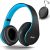 Bluetooth Headphones Over-Ear, Zihnic Foldable Wireless and Wired Stereo Headset Micro SD/TF, FM for Cell Phone,PC,Soft Earmuffs &Light Weight for Prolonged Wearing (Black/Blue)