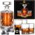 Whiskey Decanter Set with 4 Glasses and 8 Whiskey Stones, Whiskey Decanter Sets for Men, Mother’s Day Gift, Anniversary Birthday Gifts for Mother Boss Husband, Decanter Set With Glasses for Bourbon