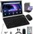 Tablet with Keyboard, Android 11.0 2 in 1 Tablets, 10.1 inch Tablet HD, 4GB RAM 64GB ROM 256GB Expandable, Octa-Core Processor, WiFi, GPS, Bluetooth, Google Certified Tablet PC