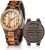 UMIPHIMAT Personalized Engraved Wooden Watches – Custom Anniversary Birthday Wood Watches for Men Husband Boyfriend Dad Him Son