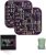 Coasters for Drinks in PCB-Design Purple Coasters Decor with Immersion Gold Circuit Board Coasters for Coffee Table Gamer Bar Office Cute Stuff for Boyfriend Geeky Engineer Dad Men (2 x Purple/Pack)