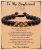 UNGENT THEM To Mens Boys Bracelet Gifts for Boyfriend, Husband, My Man, My Love, Soulmate, Dad, Son, Grandpa, Grandson, Bonus Dad, Uncle, Brother, Bonus Son — Anniversary Birthday Christmas Father’s Day Gift for Him