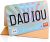 Card for Dad or Husband | for Happy Birthday, Father’s day, Thank You, Appreciation | from wife, daughter, son, kids, baby, dog | Funny Daddy bday Gift from us | Big 3D Vibrant Card w/ Pop Up Letters | 40th 50th 60th 70th 80th 90th [9 inch by 6 inch]